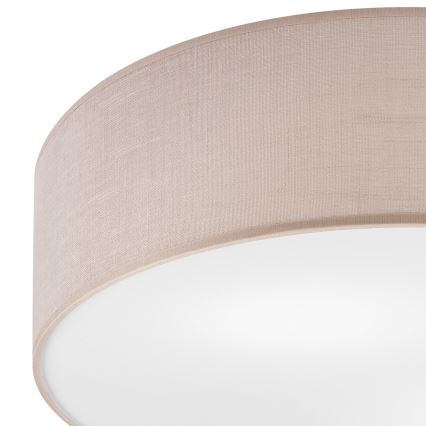 Taklampa SIRJA 2xE27/15W/230V Ø 45 cm beige