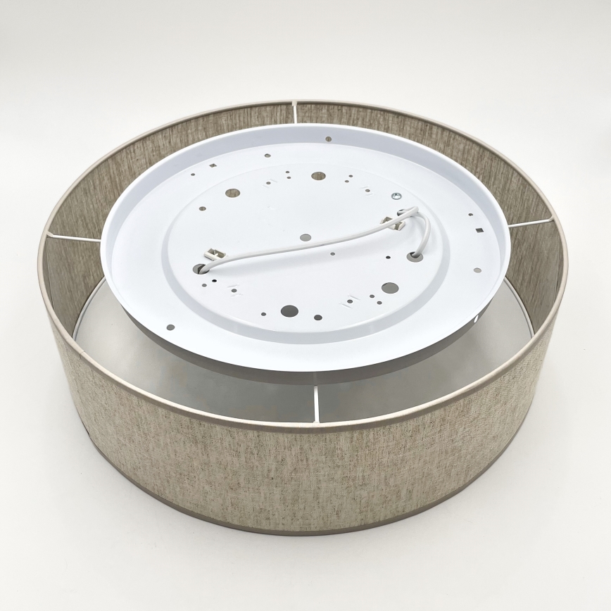 Taklampa SIRJA 2xE27/15W/230V Ø 45 cm beige