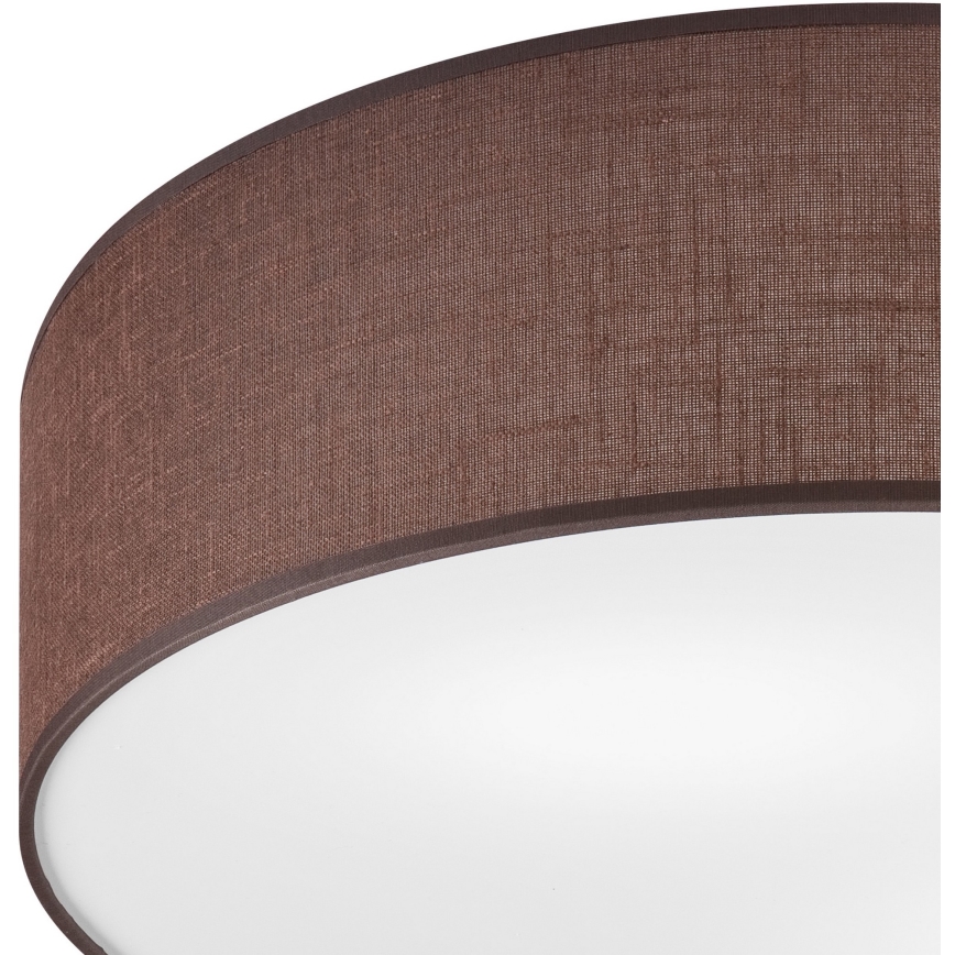 Taklampa SIRJA 2xE27/15W/230V Ø 45 cm brun