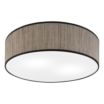 Taklampa SIRJA 2xE27/15W/230V Ø 45 cm brun