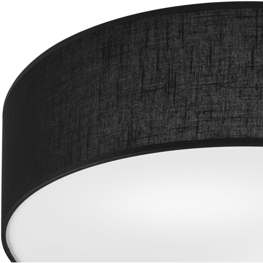 Taklampa SIRJA 2xE27/15W/230V Ø 45 cm svart