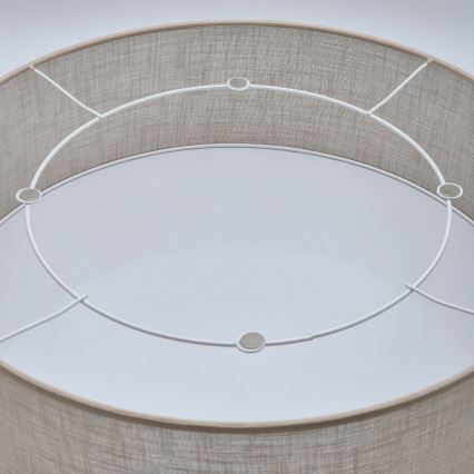 Taklampa SIRJA 2xE27/60W/230V Ø 45 cm beige