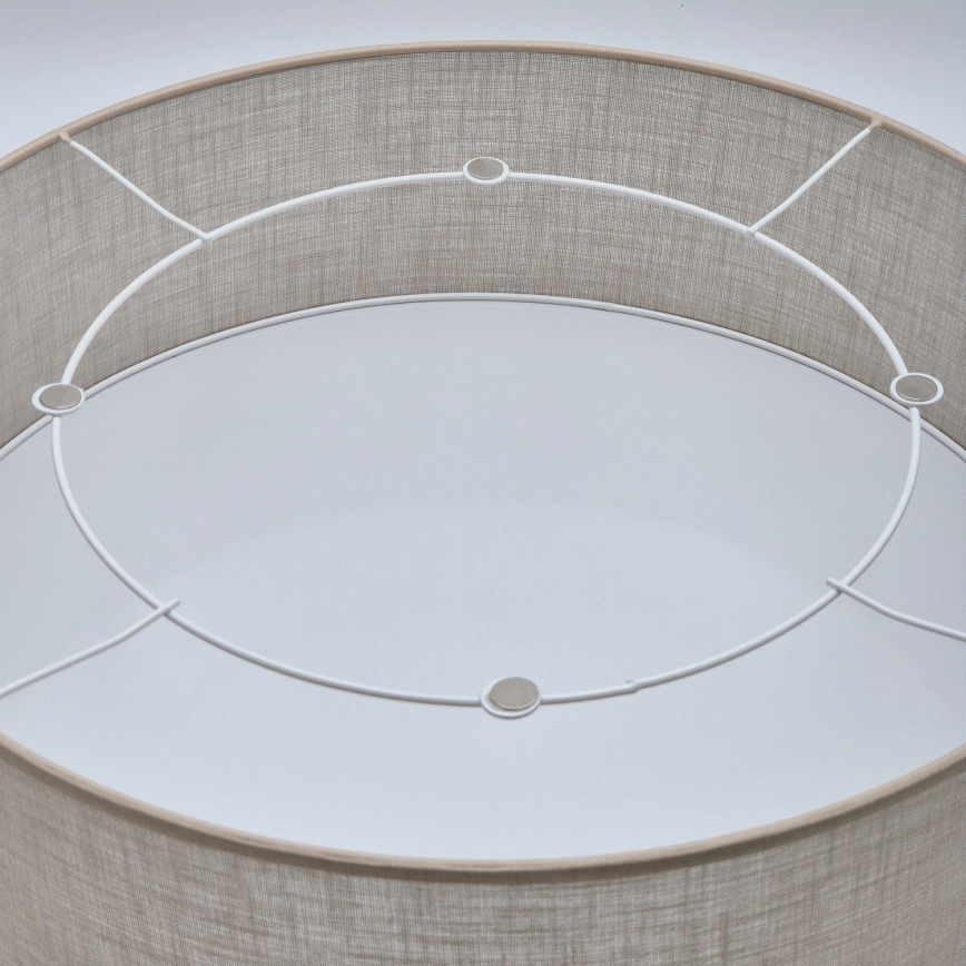 Taklampa SIRJA 2xE27/60W/230V Ø 45 cm beige