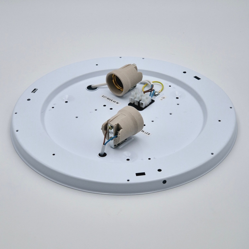 Taklampa SIRJA 2xE27/60W/230V Ø 45 cm krämvit