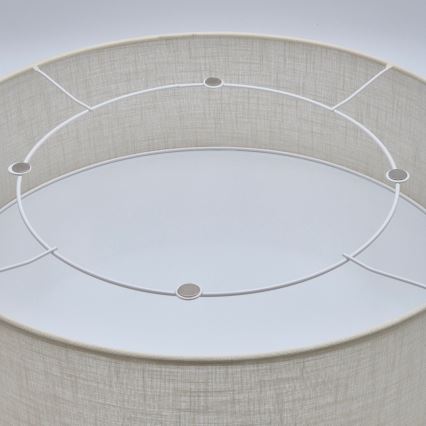 Taklampa SIRJA 2xE27/60W/230V Ø 45 cm krämvit