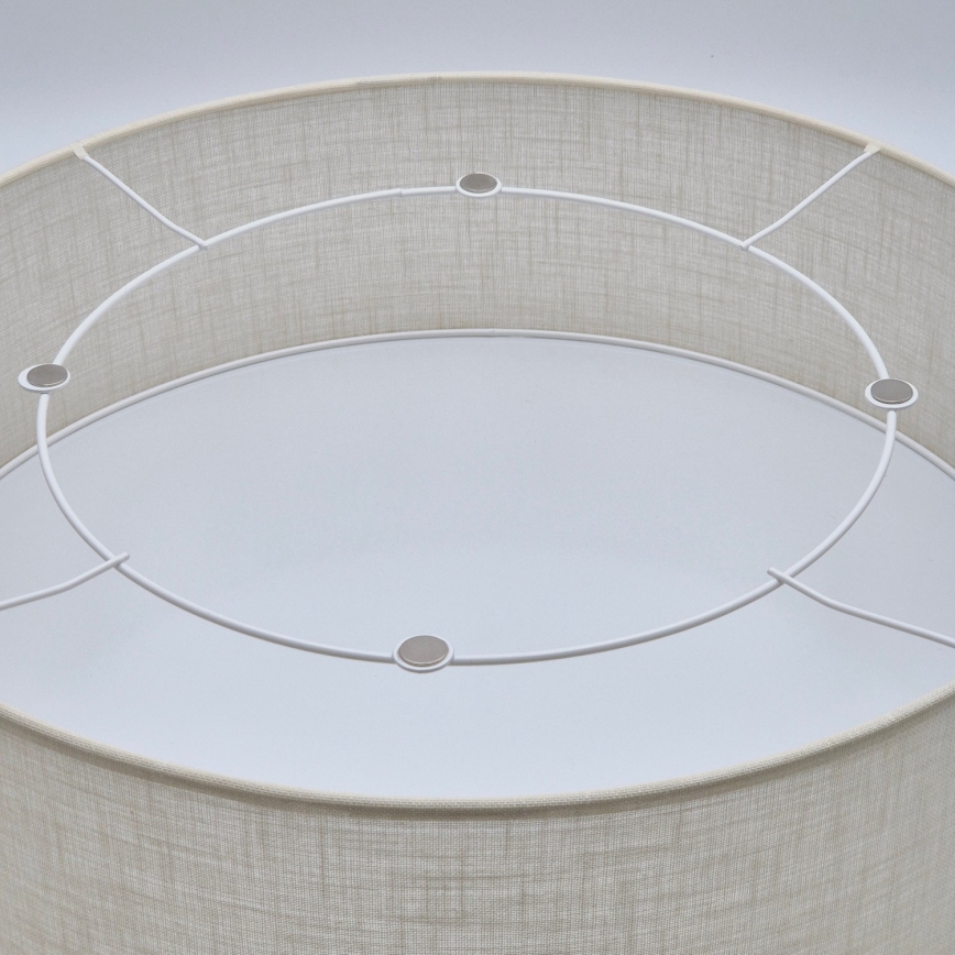 Taklampa SIRJA 2xE27/60W/230V Ø 45 cm krämvit