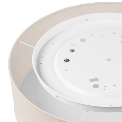 Taklampa SIRJA 2xE27/60W/230V Ø 45 cm krämvit