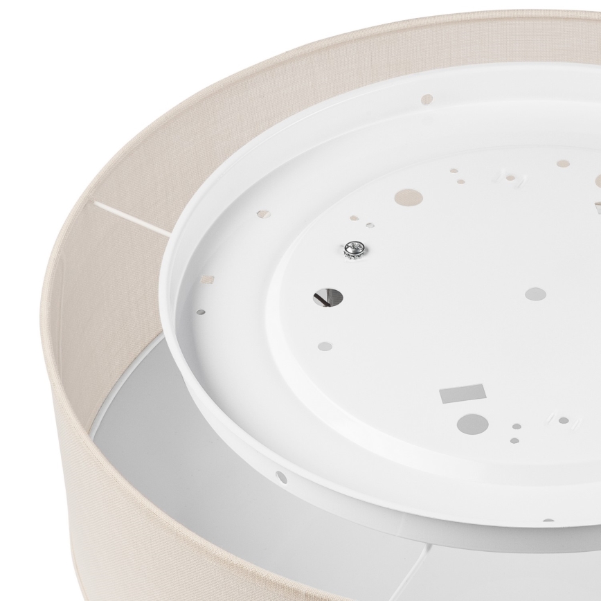 Taklampa SIRJA 2xE27/60W/230V Ø 45 cm krämvit