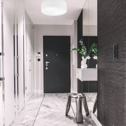 Taklampa SIRJA 2xE27/60W/230V Ø 45 cm vit