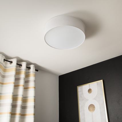 Taklampa SIRJA 2xE27/60W/230V Ø 45 cm vit