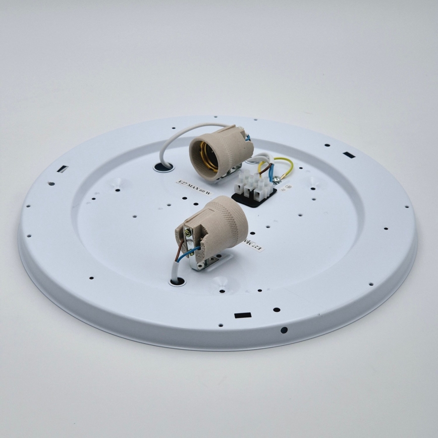 Taklampa SIRJA 2xE27/60W/230V Ø 45 cm vit