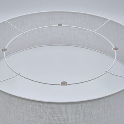 Taklampa SIRJA 2xE27/60W/230V Ø 45 cm vit