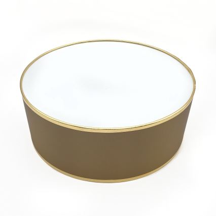 Taklampa SIRJA DOUBLE 2xE14/15W/230V Ø 35 cm brun/guld