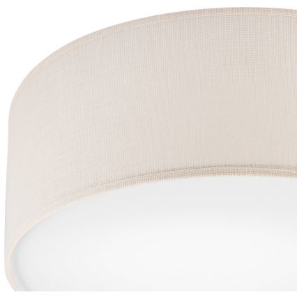 Taklampa SIRJA DOUBLE 2xE27/15W/230V diameter 35 cm grädde