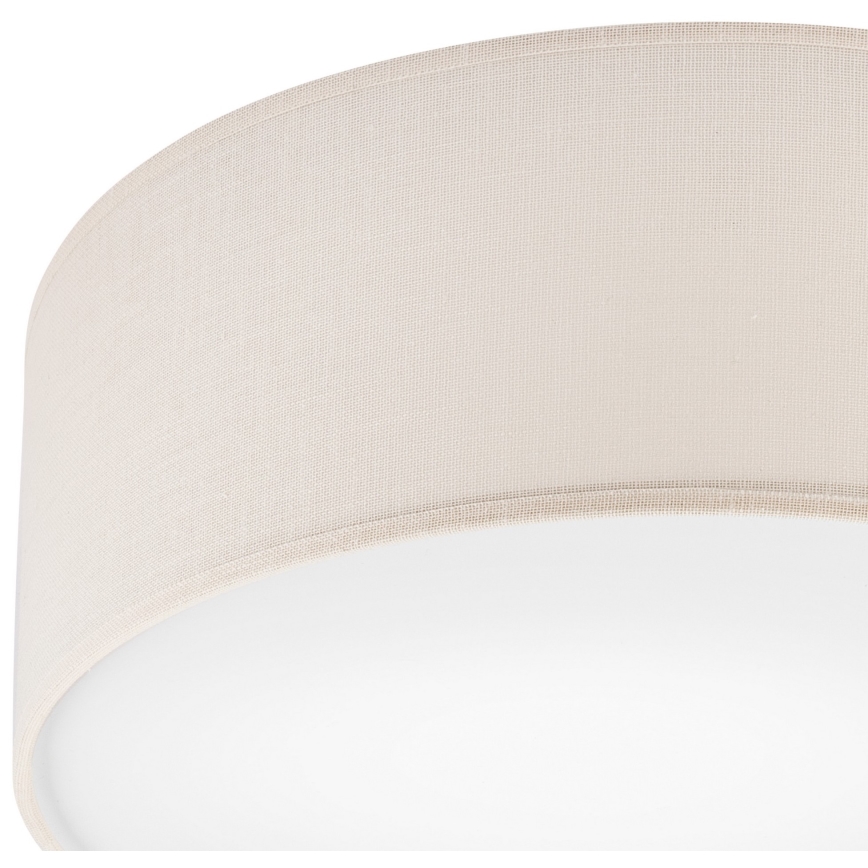 Taklampa SIRJA DOUBLE 2xE27/15W/230V diameter 35 cm grädde