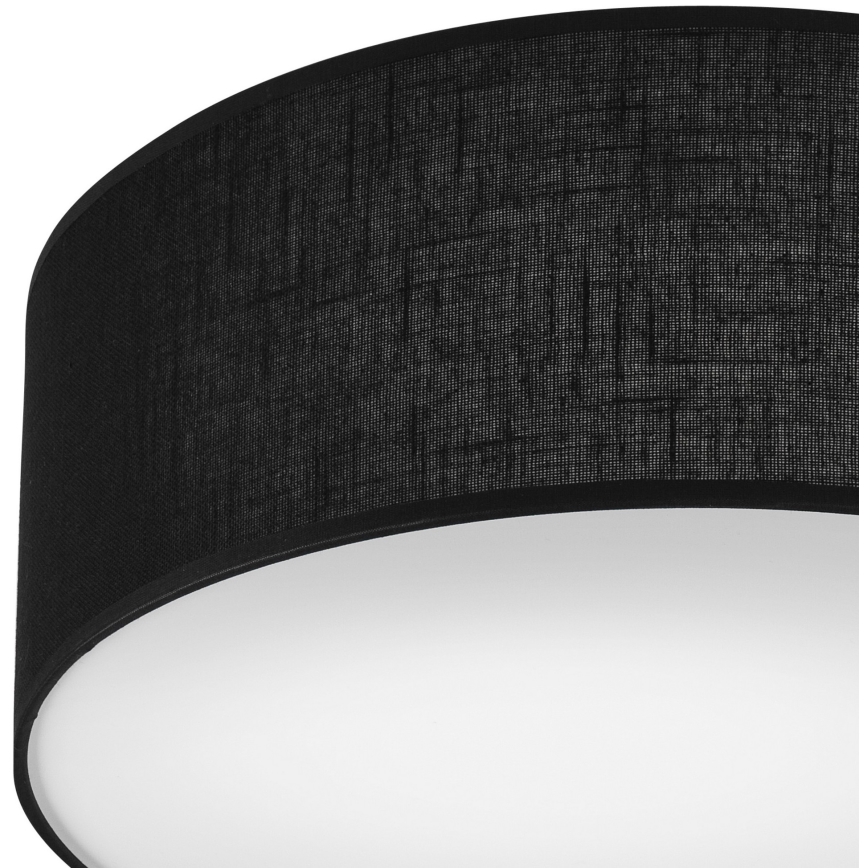 Taklampa SIRJA DOUBLE 2xE27/15W/230V diameter 35 cm svart