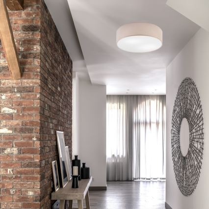 Taklampa SIRJA DOUBLE 4xE27/15W/230V diameter 45 cm beige