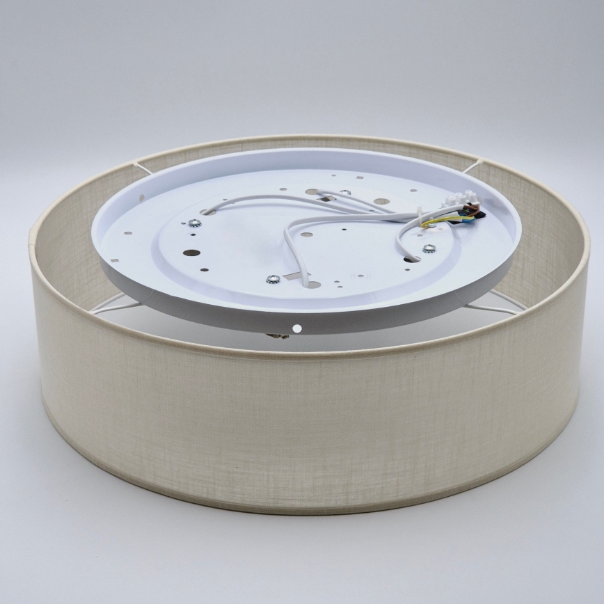 Taklampa SIRJA DOUBLE 4xE27/15W/230V diameter 45 cm grädde