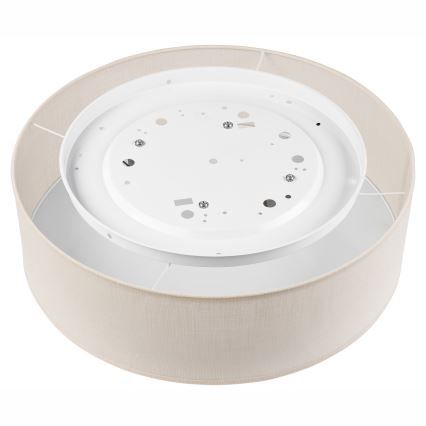 Taklampa SIRJA DOUBLE 4xE27/15W/230V diameter 45 cm grädde