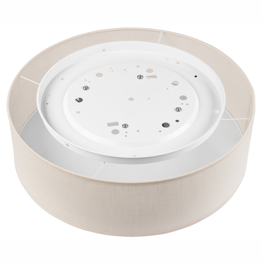 Taklampa SIRJA DOUBLE 4xE27/15W/230V diameter 45 cm grädde