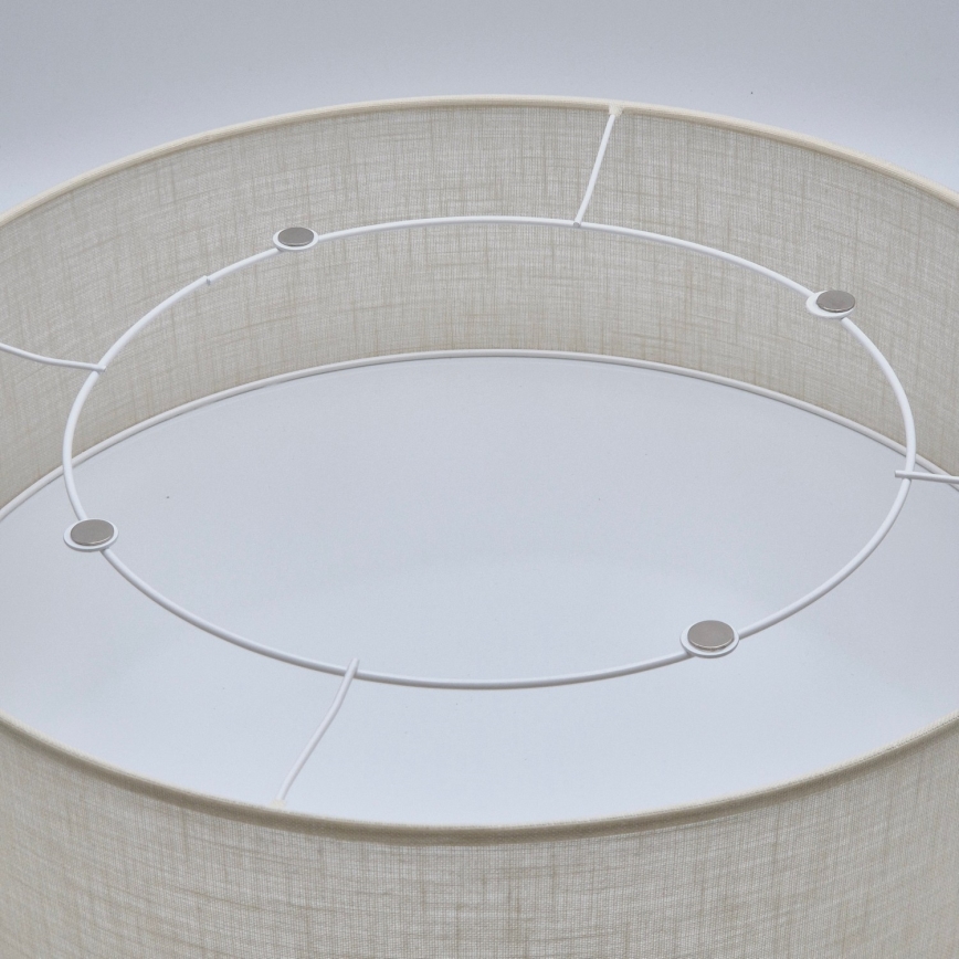 Taklampa SIRJA DOUBLE 4xE27/15W/230V diameter 45 cm grädde