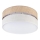 Taklampa SIRJA DOUBLE BOHO 2x E14/15W/230V Ø 35 cm beige/krämfärgad