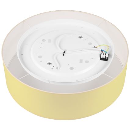 Taklampa SIRJA PASTEL 2xE27/15W/230V Ø 45 cm gul