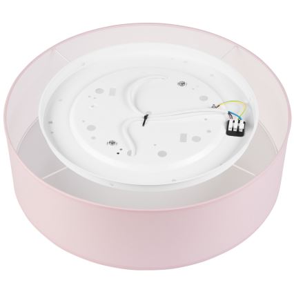 Taklampa SIRJA PASTEL 2xE27/15W/230V Ø 45 cm rosa