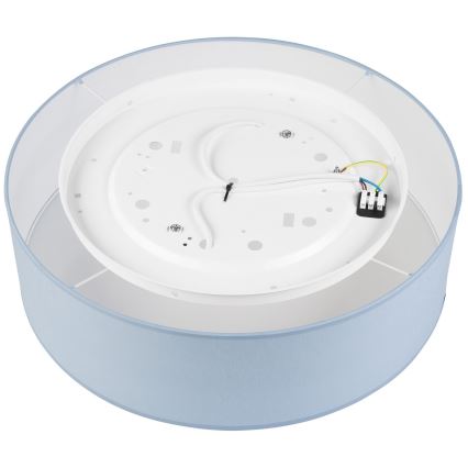 Taklampa SIRJA PASTEL 2xE27/60W/230V diameter 45 cm blå