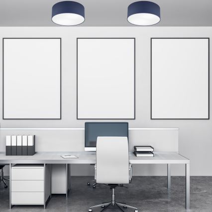 Taklampa SIRJA PASTEL DOUBLE 2xE27/15W/230V diameter 35 cm mörkblå