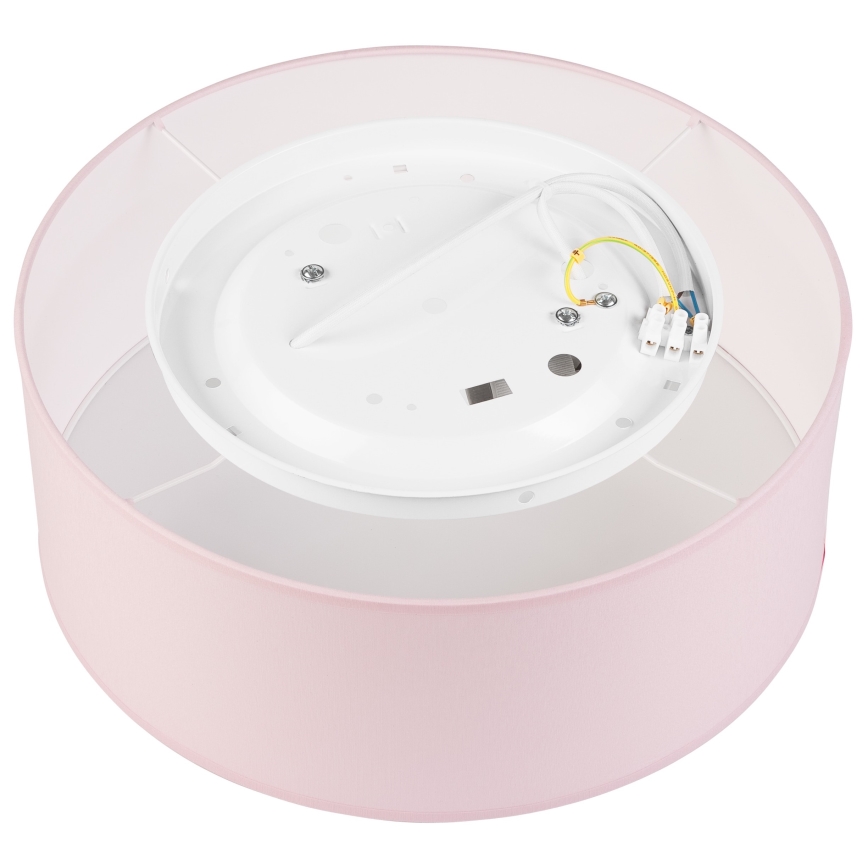 Taklampa SIRJA PASTEL DOUBLE 2xE27/15W/230V diameter 35 cm rosa