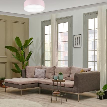 Taklampa SIRJA PASTEL DOUBLE 4xE27/15W/230V diameter 45 cm rosa