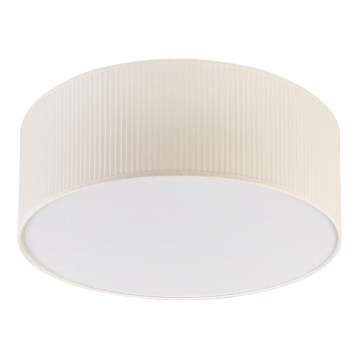 Taklampa SIRJA PLISADO 2xE27/15W/230V Ø 35 cm krämvit