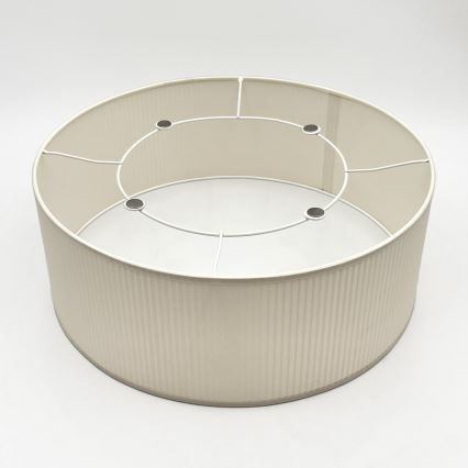 Taklampa SIRJA PLISADO 2xE27/15W/230V Ø 35 cm krämvit
