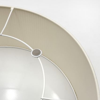 Taklampa SIRJA PLISADO 2xE27/15W/230V Ø 35 cm krämvit