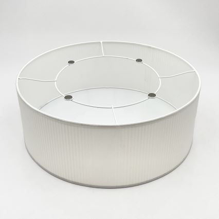Taklampa SIRJA PLISADO 2xE27/15W/230V Ø 35 cm vit