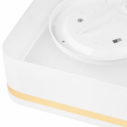 Taklampa SIRJA SQUARE 2xE27/60W/230V 35x35 cm vit