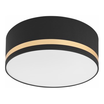 Taklampa SIRJA STRIPE 2xE27/15W/230V diameter 35 cm svart