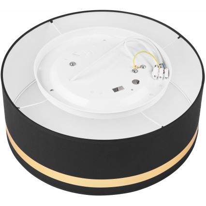 Taklampa SIRJA STRIPE 2xE27/15W/230V diameter 35 cm svart