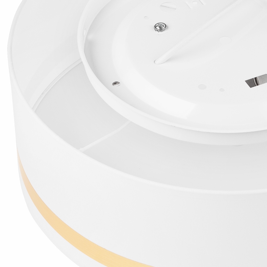 Taklampa SIRJA STRIPE 2xE27/15W/230V diameter 35 cm vit