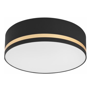 Taklampa SIRJA STRIPE 4xE27/15W/230V diameter 45 cm svart