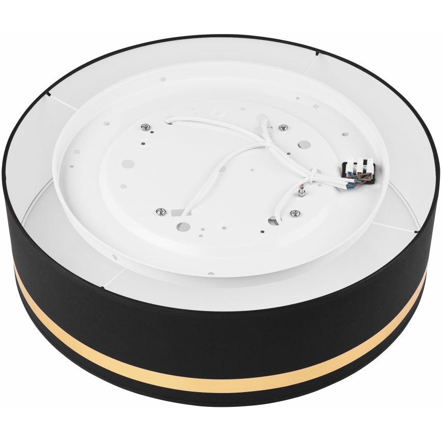 Taklampa SIRJA STRIPE 4xE27/15W/230V diameter 45 cm svart