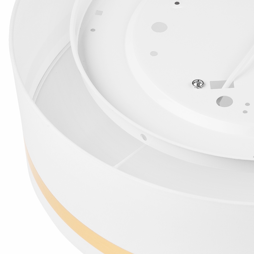 Taklampa SIRJA STRIPE 4xE27/15W/230V diameter 45 cm vit