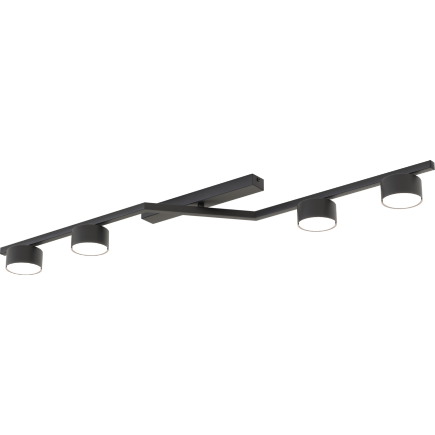 Taklampa SKAN 4xGX53/12W/230V svart