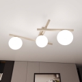 Taklampa SMART 3xE14/10W/230V beige/vit