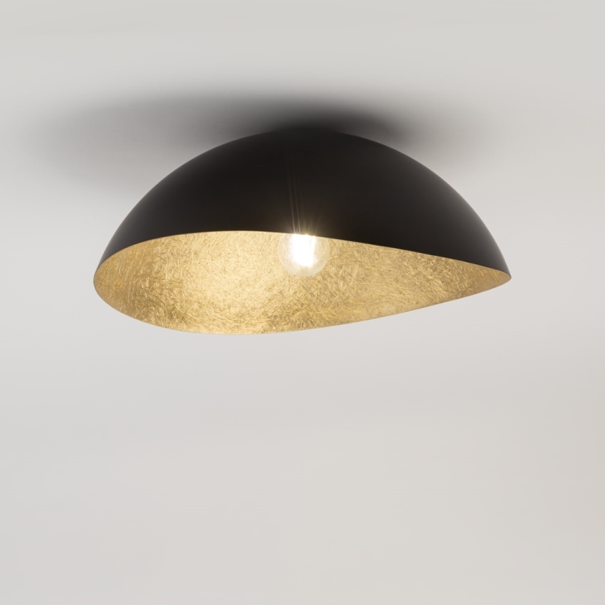 Takmonterad taklampa SOLARIS 1xE27/60W/230V Ø 33 cm svart/guld
