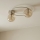 Taklampa SOPRA 2xE14/10W/230V beige/rökbeige