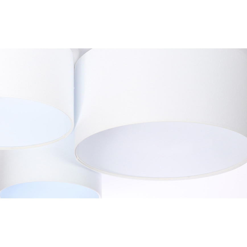 Taklampa SPACE 3xE27/60W/230V vit