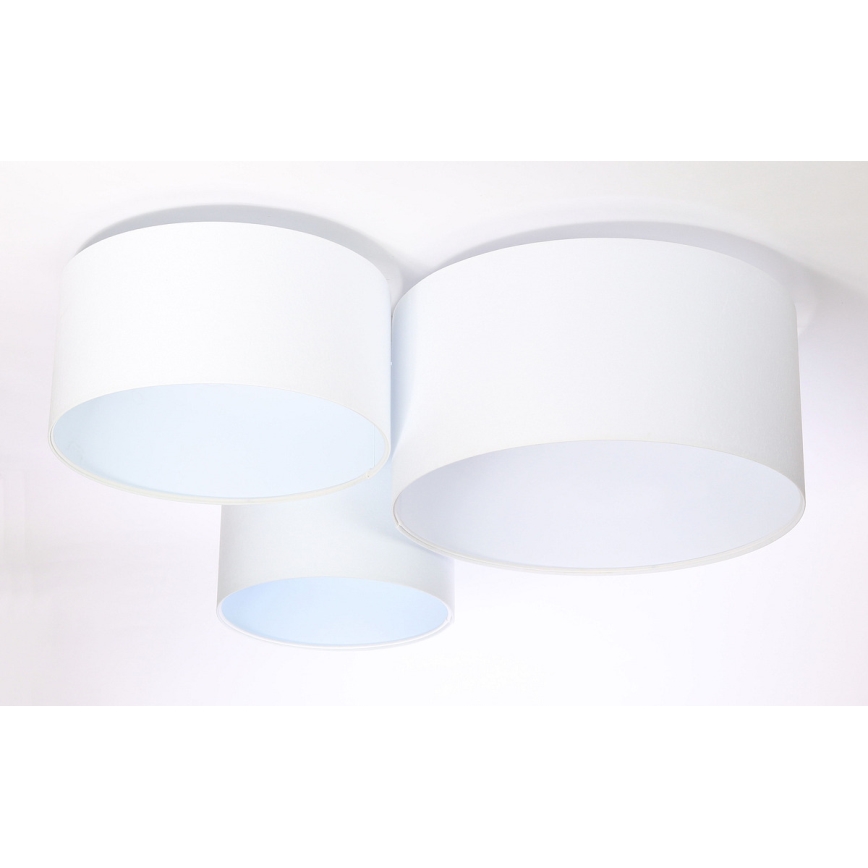 Taklampa SPACE 3xE27/60W/230V vit