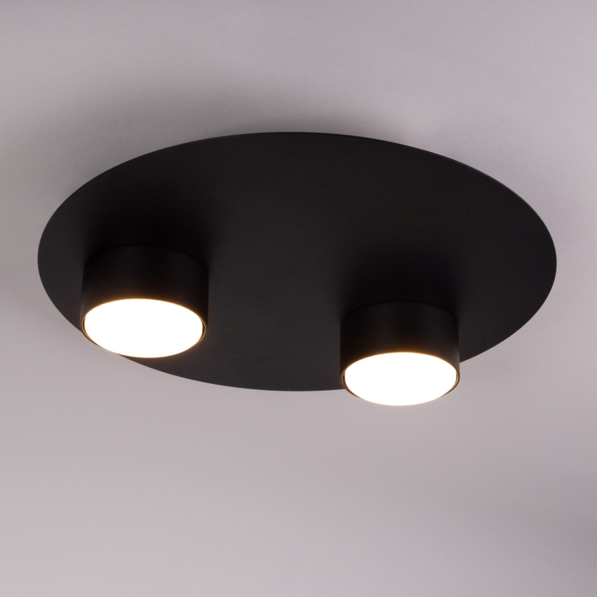 Taklampa STAR 2xGX53/12W/230V svart